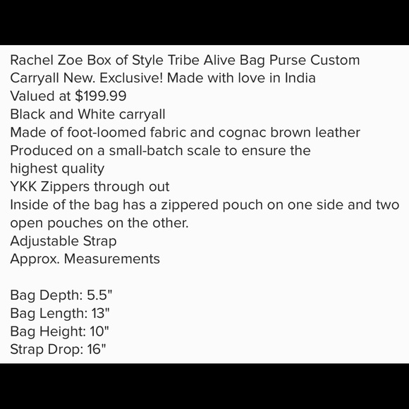 Box of Zoe, Tribe Alive purse - Picture 5 of 6